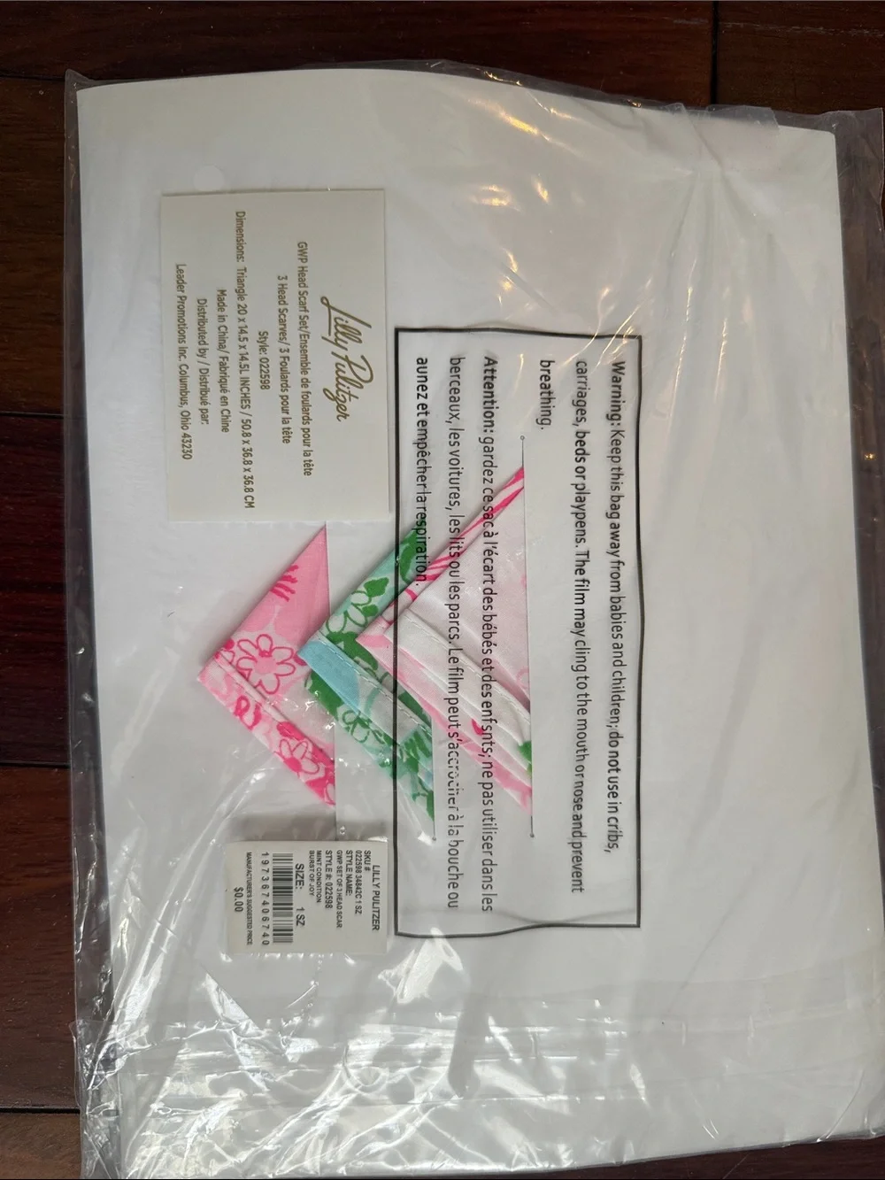 Lily Pulitzer Head Scarf set new